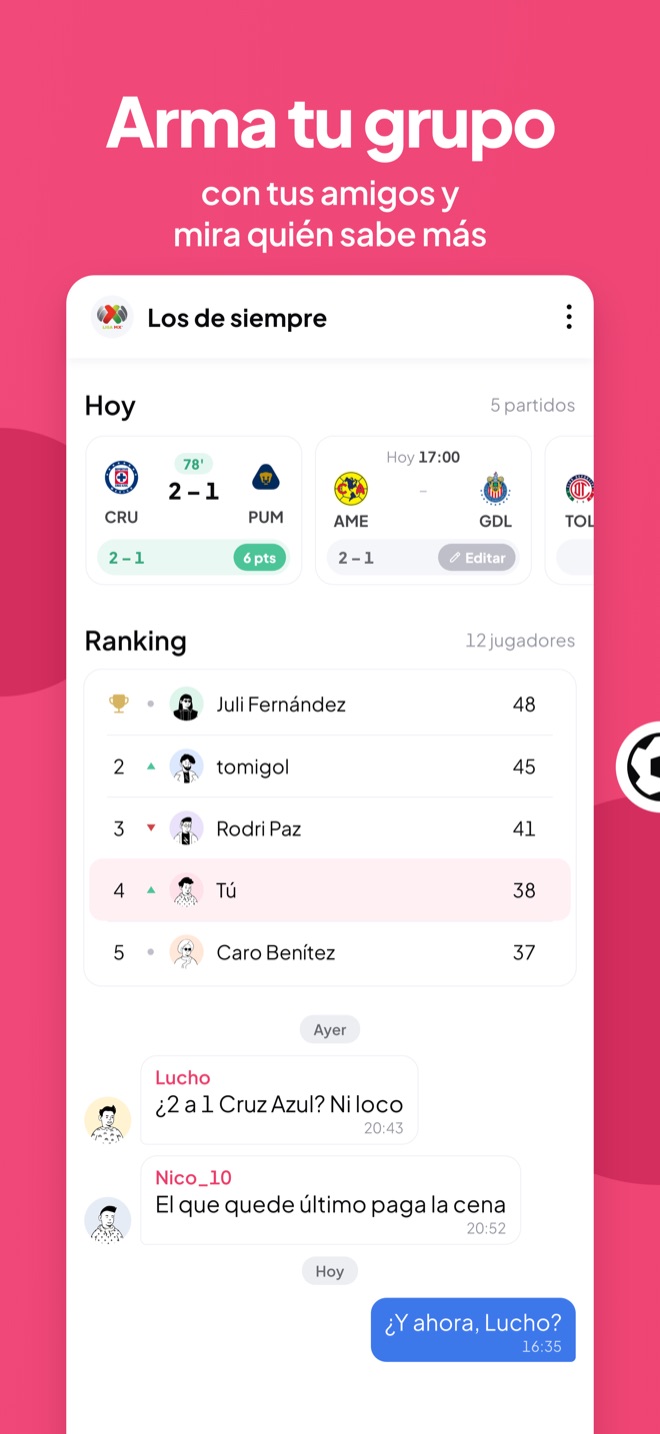 Arma tu grupo con tus amigos y mira quién sabe más
